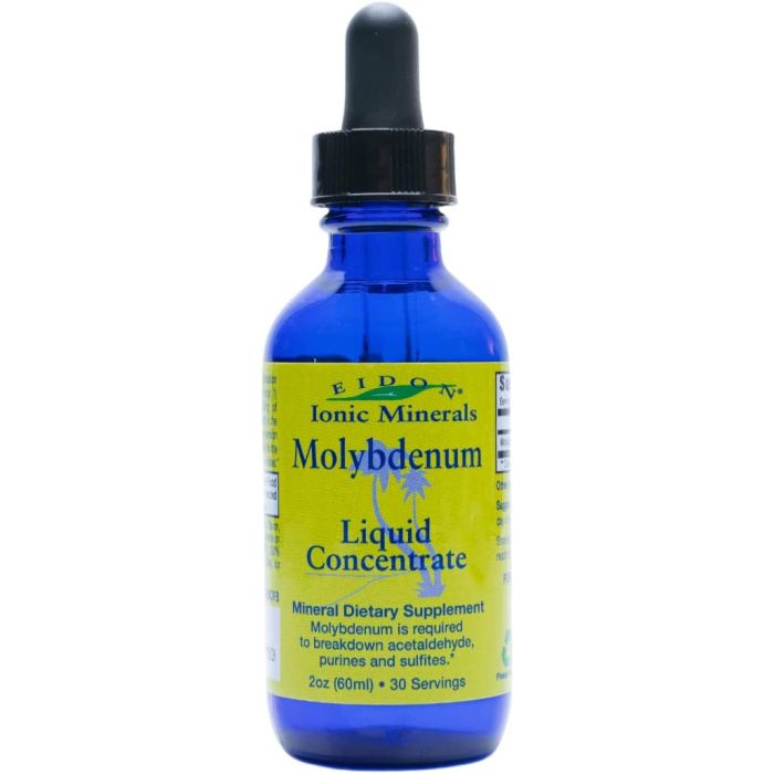 Molybdenum Liquid Concentrate 2 Oz Eidon Ionic Minerals Vegan