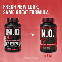 N-O-XT supplement facts – with L-Arginine, L-Citrulline, and Beetroot Extract to boost energy and endurance.