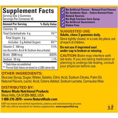 "Nature Made Biotin Gummies – Supports stronger hair, skin, and nails with Vitamin C and E"
