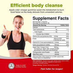 Nature’s Craft 60-count ACV gummies – made in USA, natural cleanse support