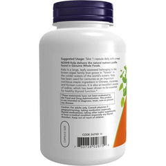 NOW Foods Kelp vegetarian capsules – natural iodine formula for healthy metabolism