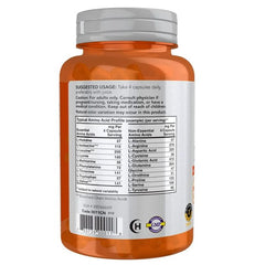 NOW Sports Amino Complete 20 Aminos Protein Blend 120 Veggie Caps