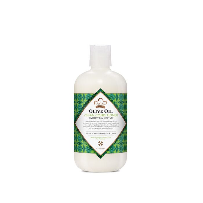 Nubian Heritage Olive Oil Hair Conditioner 12 Oz Vegan Deep Hydration