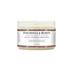 Nubian Heritage Patchouli Buriti Hand Body Scrub 12 Oz Toning