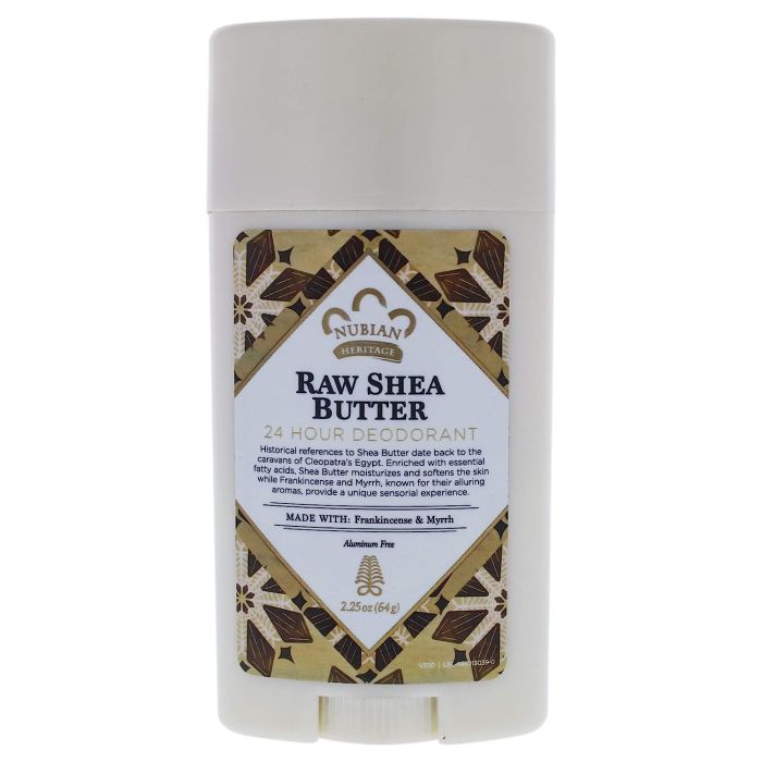 Nubian Heritage Raw Shea Butter 24 Hour Stick Deodorant Unisex