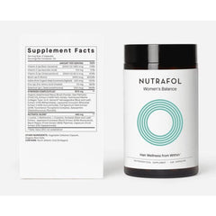 "Nutrafol Women’s Balance Supplement Bottle – 120 capsules to support hair health during hormonal changes"