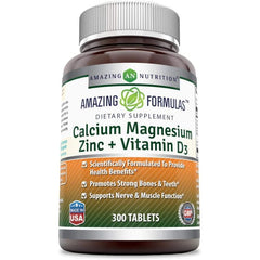 Amazing Formulas Calcium Magnesium Zinc Vitamin D3 300 Tablets