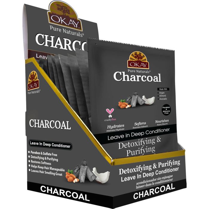 OKAY Charcoal Detoxifying Porifying Leave In Conditioner 1.25oz / 37ml