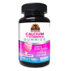 Okay Joint Health Gummies Calcium Vitamin D 60 Cnt Cotton Candy Flavor