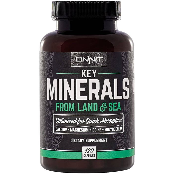 Onnit Key Minerals Calcium Magnesium Iodine Molybdenum 120 Caps