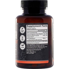 "Supplement facts panel for Onnit ViruTech showing vitamin C, zinc, selenium, and herbal blend"