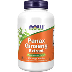 NOW Panax Ginseng Extract Adaptogenic Herb 500mg Veggie Caps