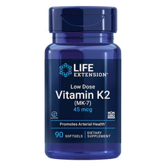 Life Extension Low Dose Vitamin K2 45mcg Cardiovascular Support 90 SG