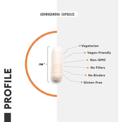 Physician's Choice Ashwagandha Root Powder – stress support supplement with 500 mg Ashwagandha, 90 capsules.