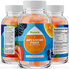 Supplement facts label showing fiber content from chicory root