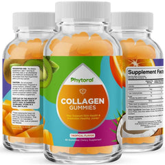 Cherry and tropical fruit image – flavored collagen supplement