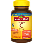 Nature Made Chewable Vitamin C 500mg Tablets Antioxidant Support