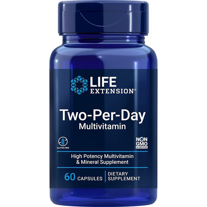 Life Extension Two Per Day Multivitamin Capsules Gluten Free