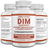 Vegan estrogen support supplement made in USA – Simply Potent DIM 60 count