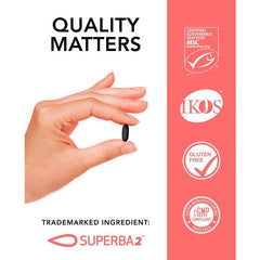 "SR Superba2 Krill Oil bottle placed on white background – premium omega-3 supplement, 60 count"