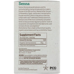 "Eco-friendly packaging of Alvita Organic Senna Tea – recyclable materials"