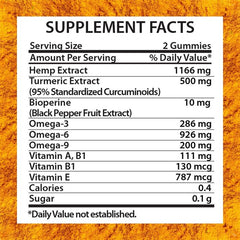 Addot Welllife Turmeric Hemp Natural Vitamin 60 Vegan Gummies image 3