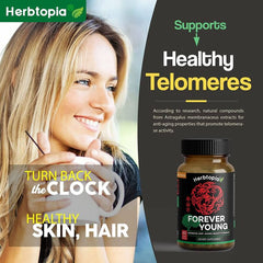 Herbtopia Forever Young Anti Aging Beauty Supplement 60 Veggie Caps