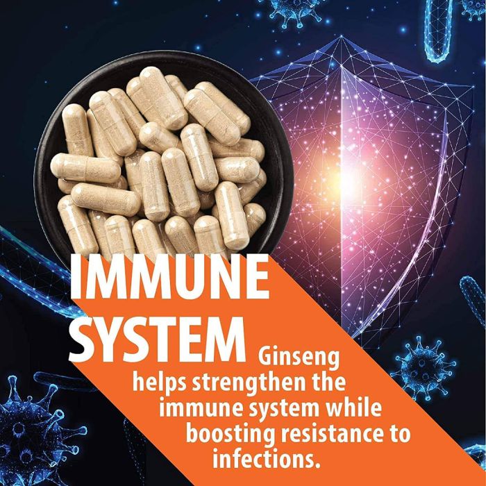 Noomost Panax Ginseng Ginkgo Biloba Performance Booster 120 Vegan Caps