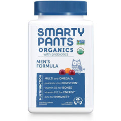 Smarty Pants Organics Men's Formula Multivitamin Probiotics 120 Gummy