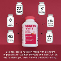 Smarty Pants Women's 50 Plus Masters Formula Multivitamin 120 Gummies