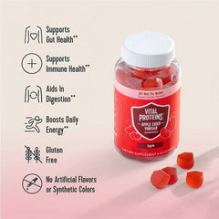 Vital Proteins Apple Cider Vinegar Gummies 60 Energy Boost Supplement