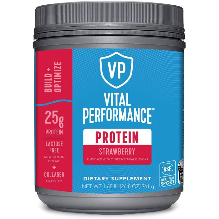 Vital Performance Protein Powder Strawberry Flavored 26.8 Oz