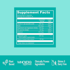 Vital Proteins Skin Hydration Boost Plant Based 60 Caps Gluten Free