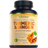 Turmeric Ginger Apple Cider Vinegar Gmo Free Supplement Nature's Base