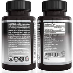Geumheuk Korean Black Panax Ginseng 90 Caps Performance Supplement