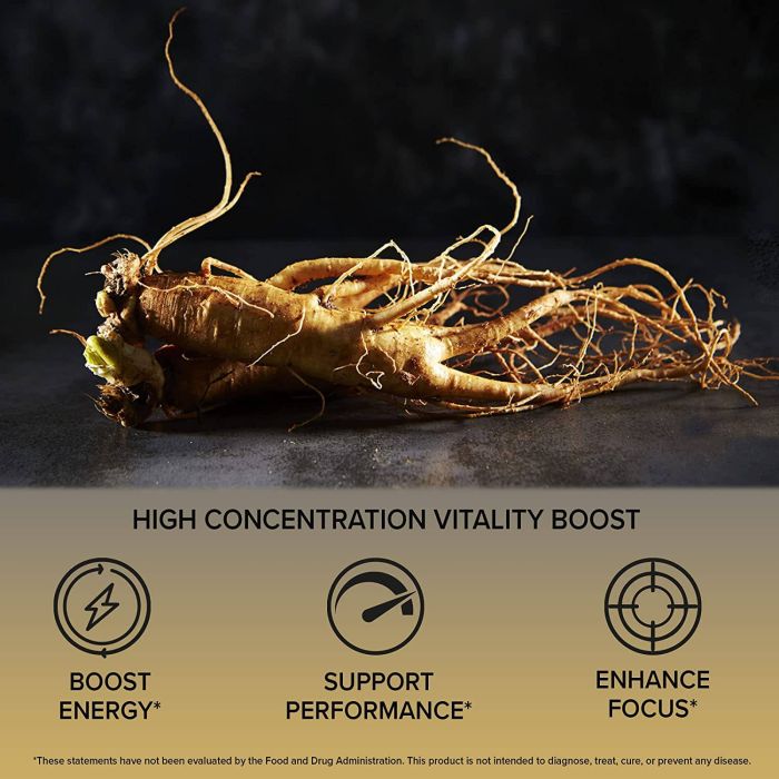 Orzax Premium Korean Panax Ginseng Performance Support 120 Capsules