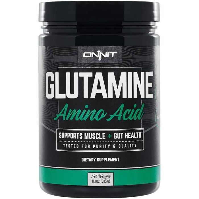 Onnit Glutamine Amino Acid Muscle Gut Health Support Supplement 11.1oz