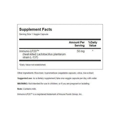 Swanson Immunobiotic Immuno lp20 Immune Health Support 30 Veggie Caps