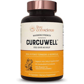 Live Conscious CurcuWell Turmeric Boswellia Joint Support 60 Caps