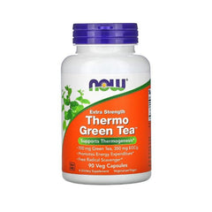 NOW Extra Strength Thermo Green Tea 90 Veg Caps Supports Thermogenesis