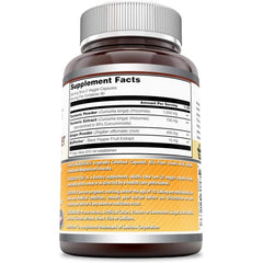 "Amazing Formulas Turmeric & Ginger with BioPerine – 180 Veggie Capsules bottle front view"
