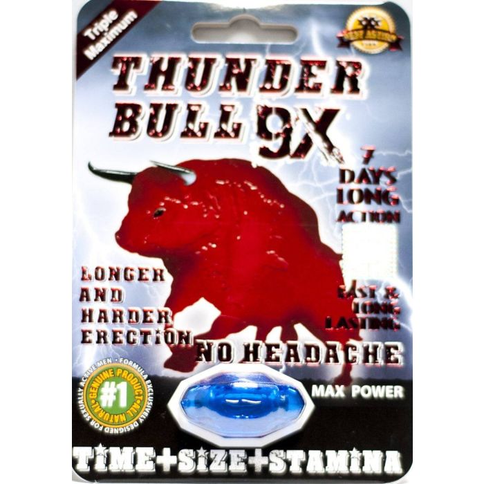 Thunder Bull 9x Triple Maximum Max Power Enhancement Pill