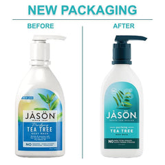 Jason Tea Tree Body Wash 30 oz bottle – vegan, sulfate-free cleanser for daily use