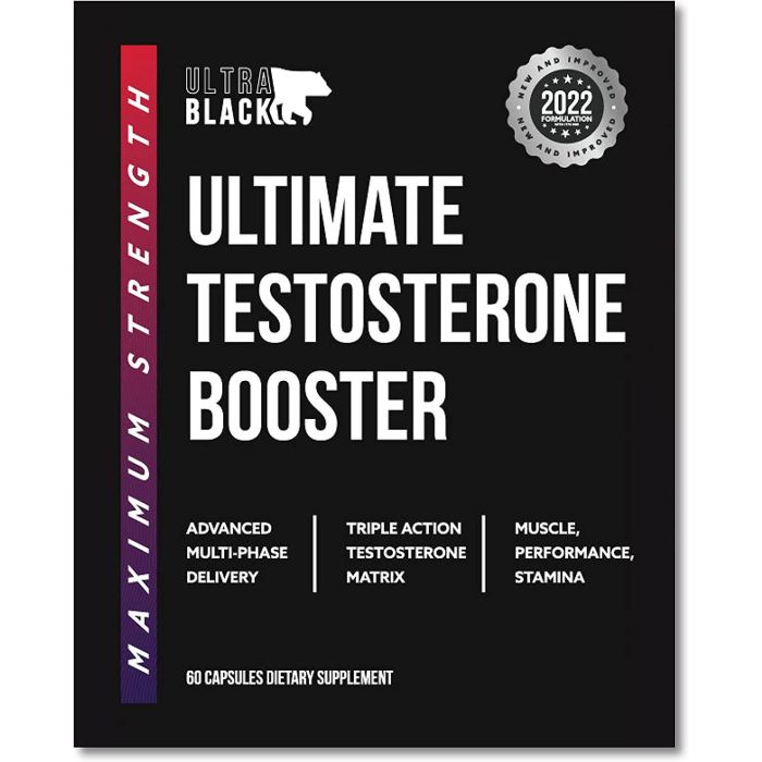 Ultra Black Ultimate Testosterone Max Strength Booster 60 Caps