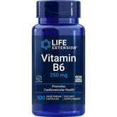Life Extension Vitamin B6 250mg 100 Vegetarian Caps Gluten Free