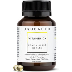 JSHealth Vitamin D Formula Bone Heart Health Support 60 Soft Caps