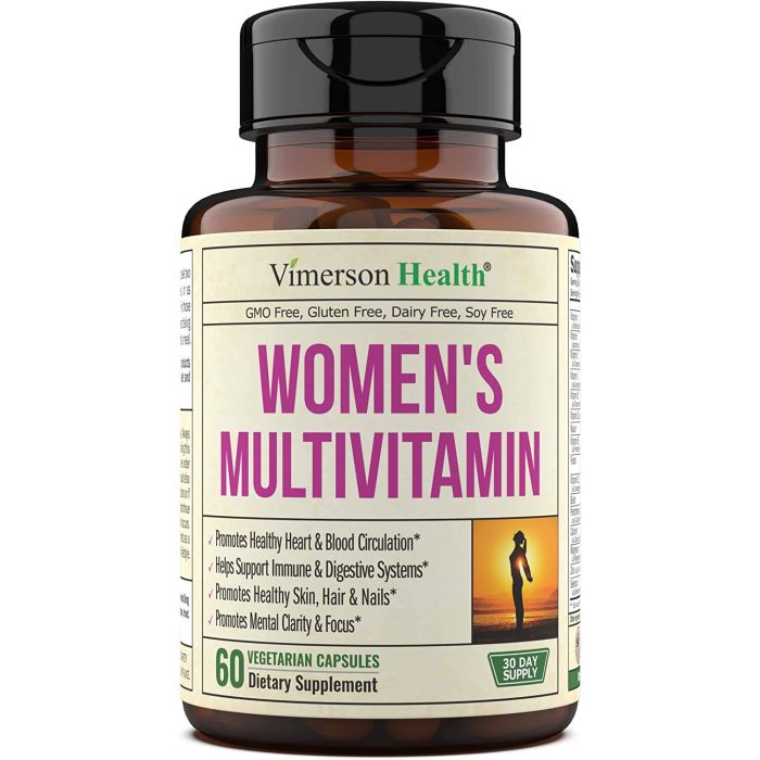 "Daily health multivitamin for women by Vimerson Health – antioxidant, energy, and beauty blend"