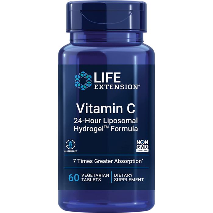 Life Extension Vitamin C 24 Hour Liposomal Hydrogel Formula 60 Vegitab