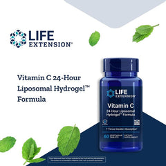Life Extension Vitamin C 24 Hour Liposomal Hydrogel Formula 60 Vegitab