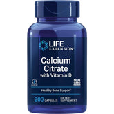 Life Extension Calcium Citrate with Vitamin D 200 Caps Bone Health